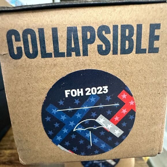 NIB Weatherman Umbrella Collapsible Med Size Durable Frame 2023 Folds of Honor - Picture 2 of 10